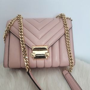 Mk michael kors pink padded bag Crossbody Purse